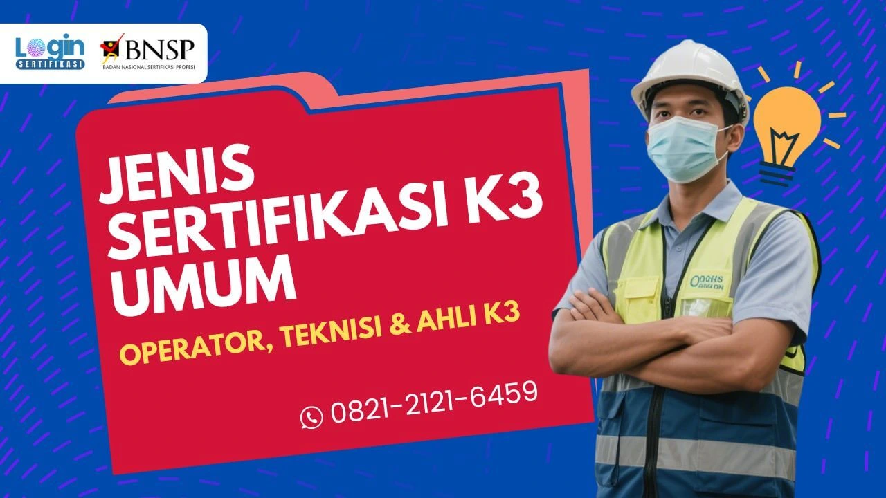 jenis sertifikasi k3 umum