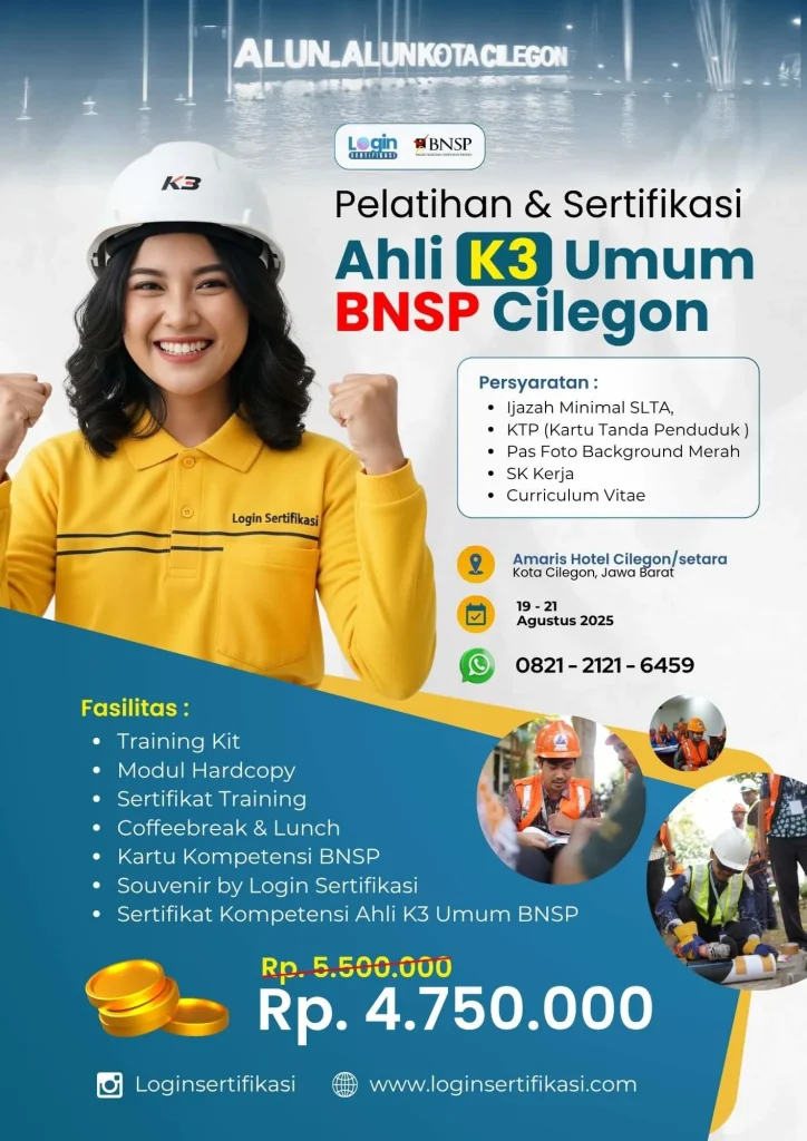 sertifikasi bnsp ahli k3 umum cilegon