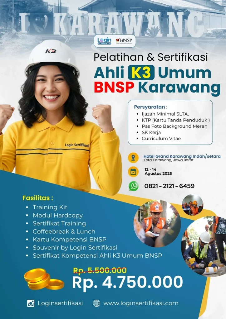 sertifikasi bnsp ahli k3 umum karawang