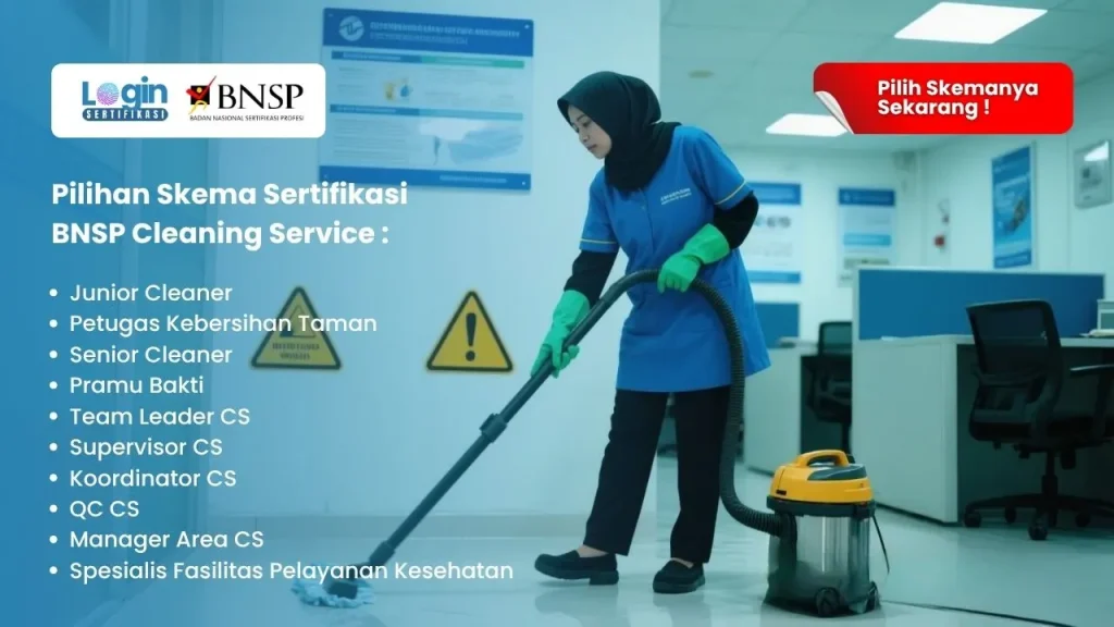 sertifikasi bnsp cleaning service