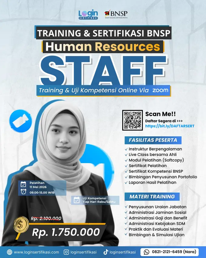 Sertifikasi BNSP HR Staff Mei 2026