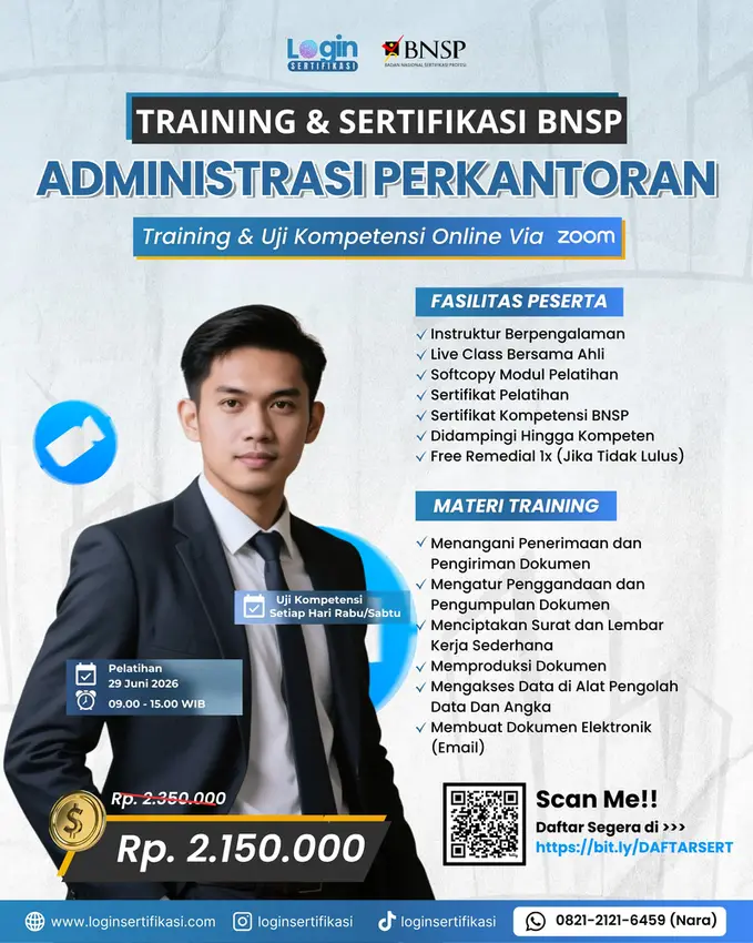 Sertifikasi Administrrasi Perkantoran Juni 2026