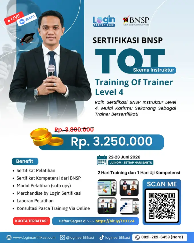 Sertifikasi TOT Level 4 Juni 2026